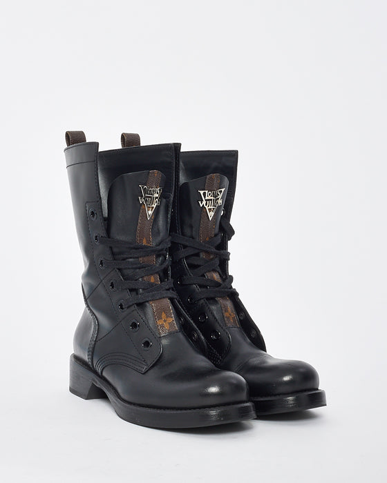 Louis Vuitton Leather Combat Boots It 37.5 | 7.5