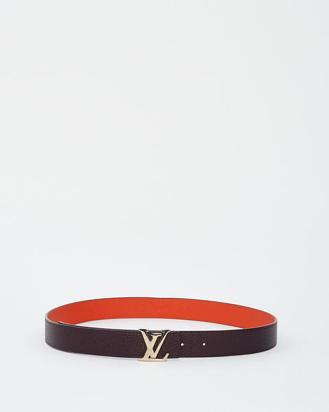 Leather belt Louis Vuitton Orange size 85 cm in Leather - 23220131