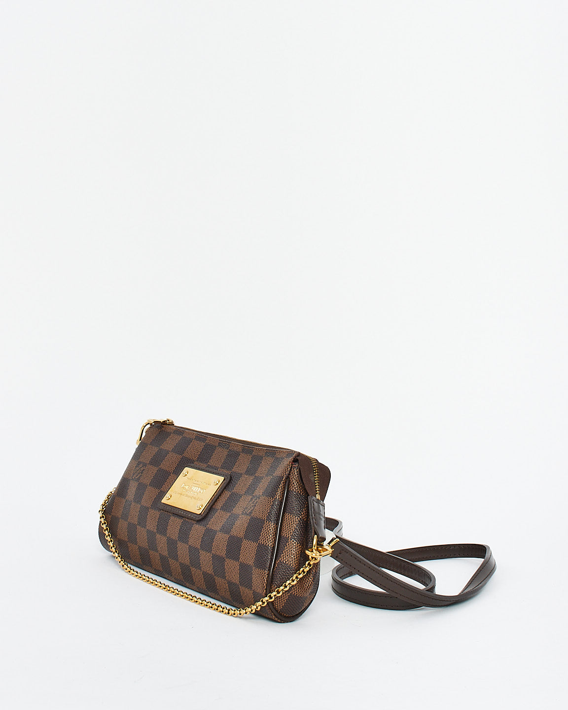 Louis Vuitton Damier Ebene Canvas Eva Clutch Bag