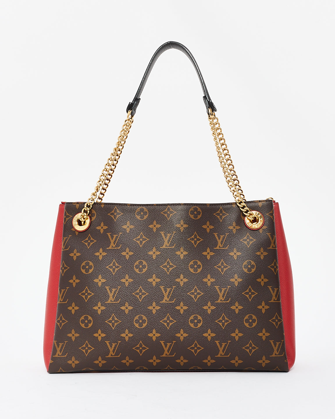 Louis Vuitton Monogram Canvas & Red Leather Suréne MM Bag