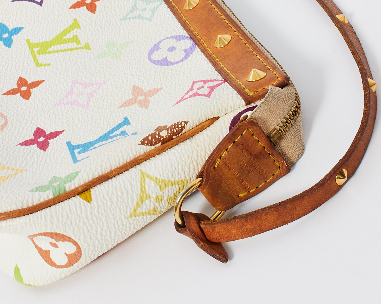 Louis Vuitton White Monogram Multi Murakami Pochette Accessoires