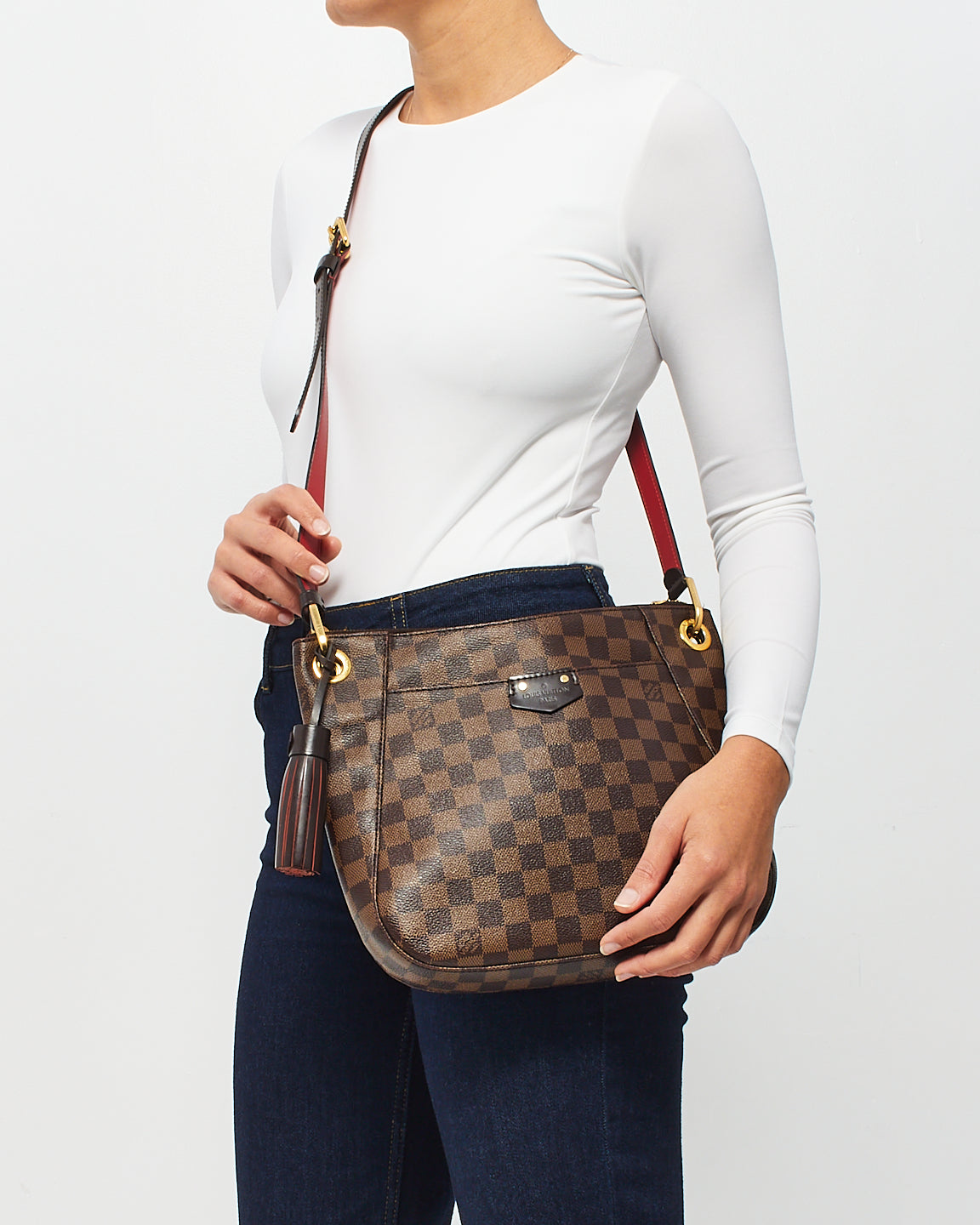 Louis Vuitton Damier Ebene Canvas South Bank Besace Crossbody Bag