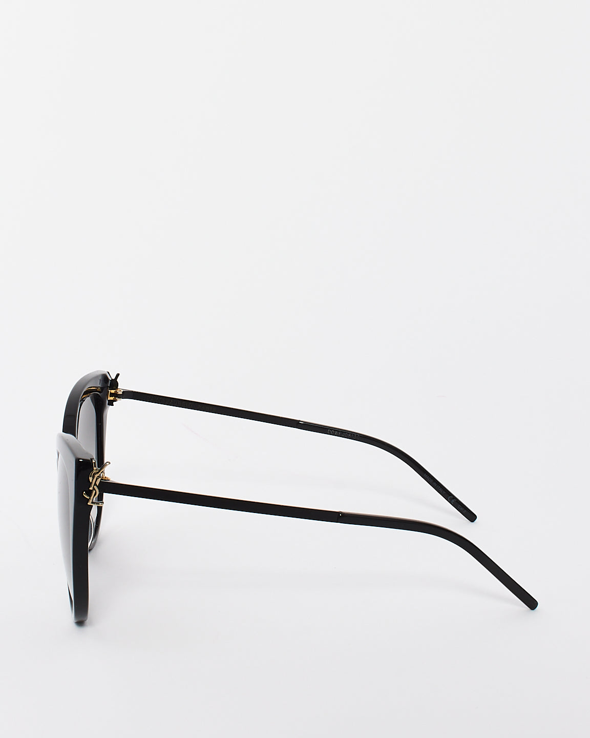 Saint Laurent Black Acetate Cat Eye Sunglasses SLM48S