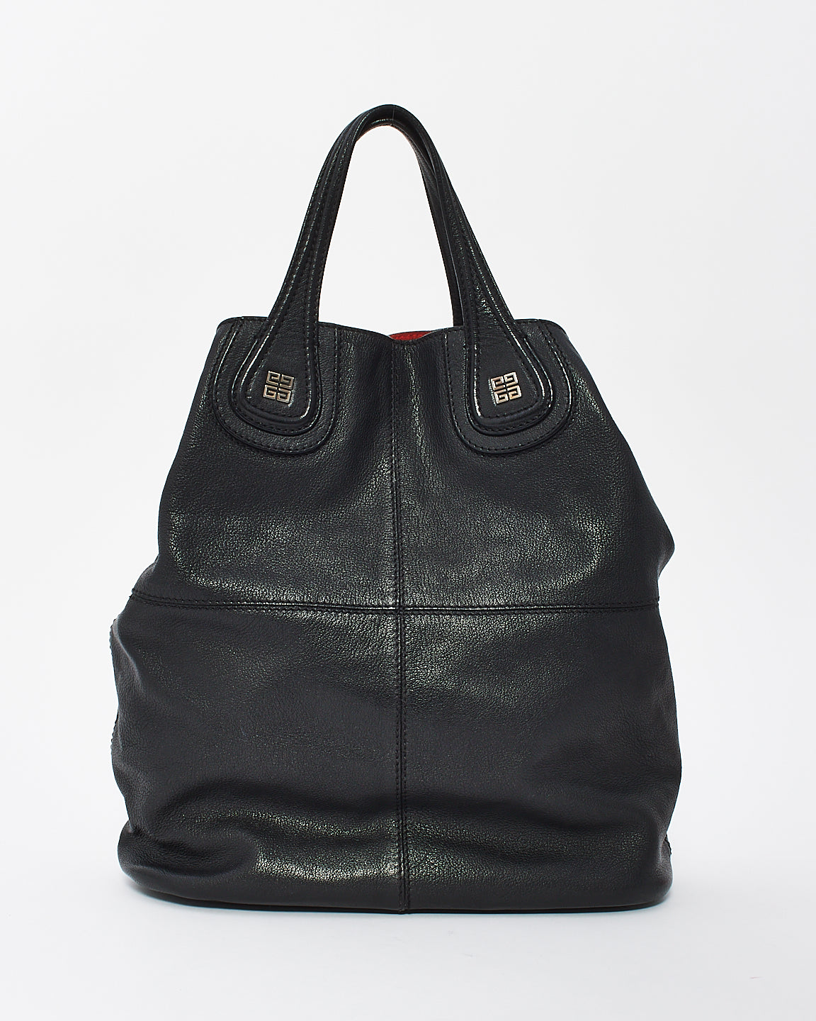 Givenchy Black Leather Nightingale North South Large Shoulder Bag