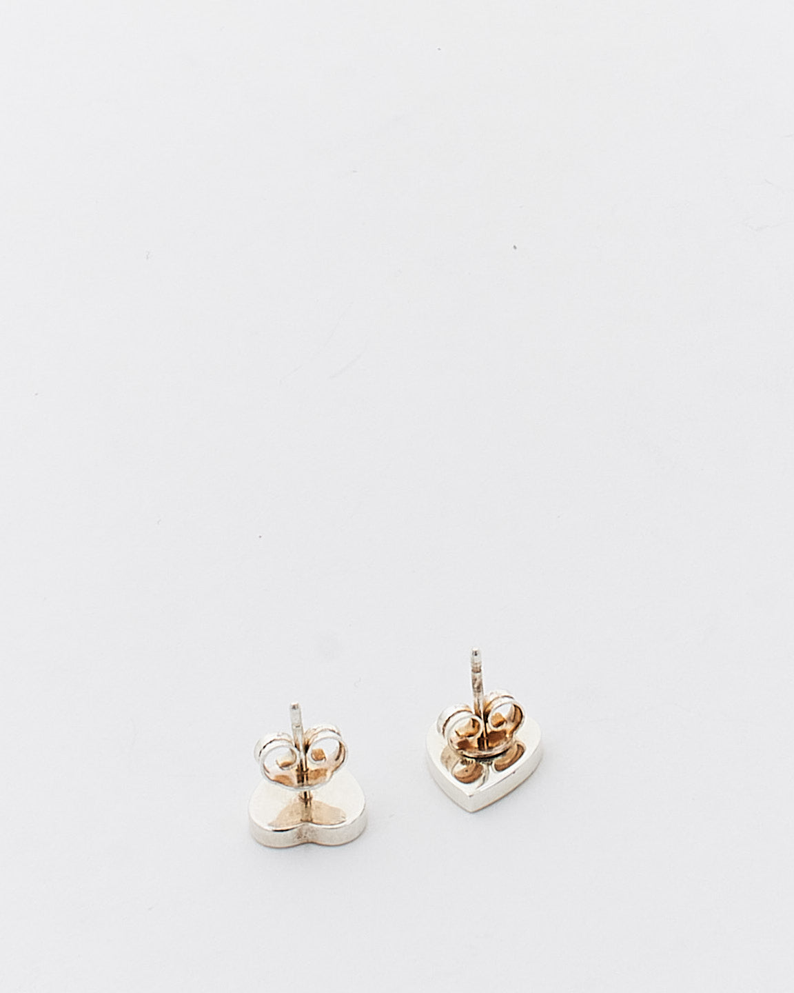 Gucci Silver Trademark Heart Shape Earrings