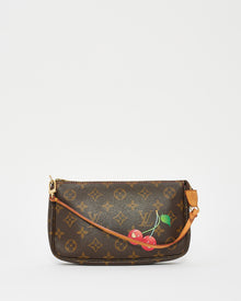 Louis Vuitton Red Leather & Monogram Canvas Pallas Chain Shoulder Bag –  RETYCHE