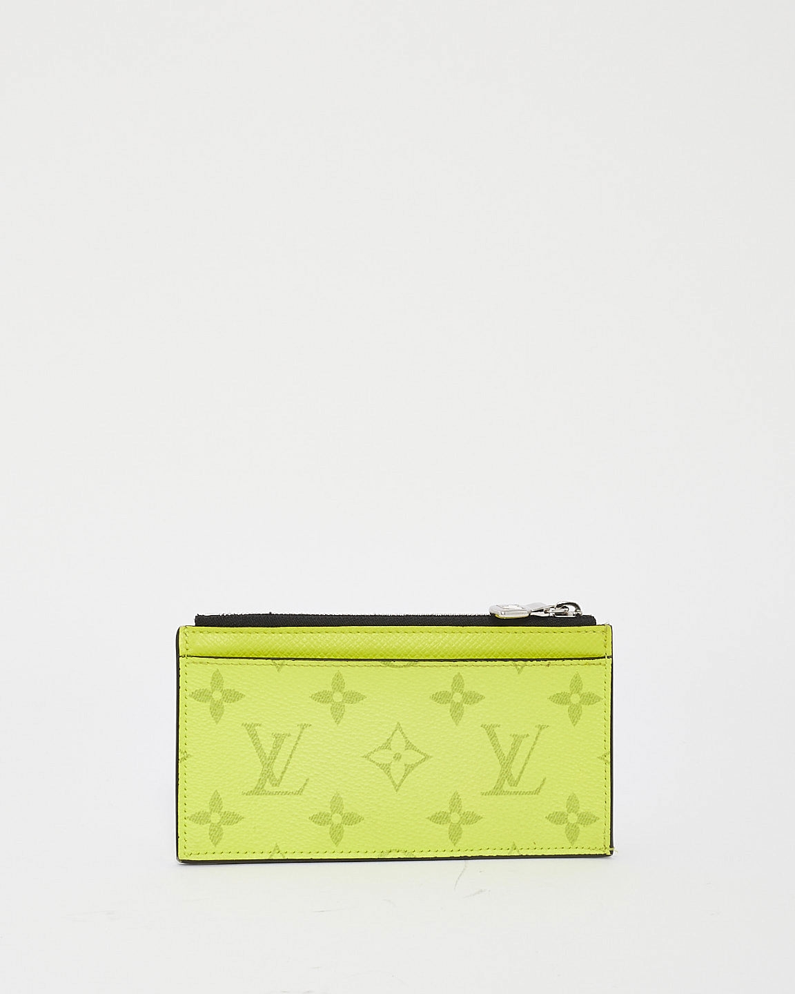 Louis Vuitton Neon Yellow Monogram Canvas & Leather Zippy Coin Card Holder