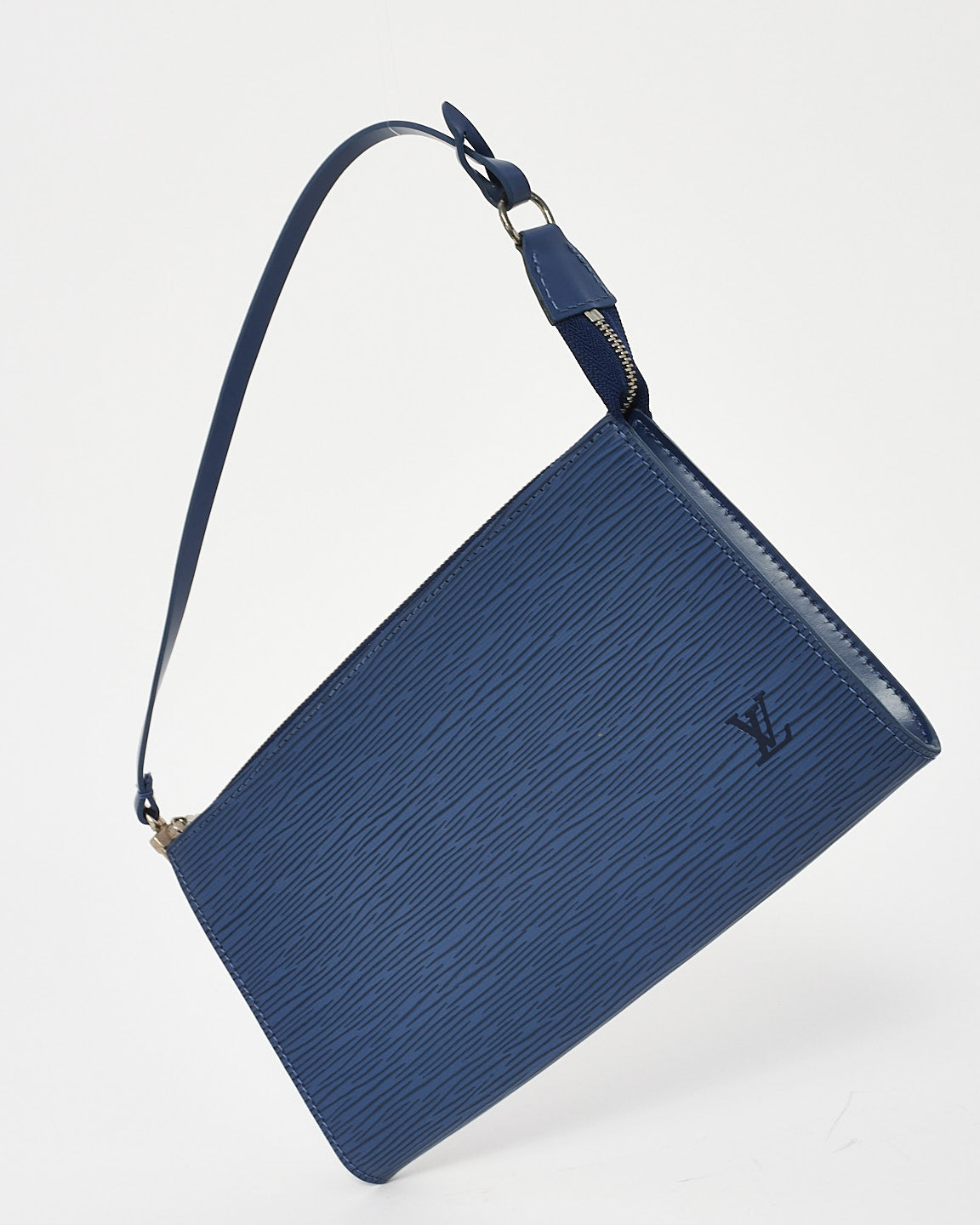 Louis Vuitton Blue Epi Leather Shoulder Pochette Bag