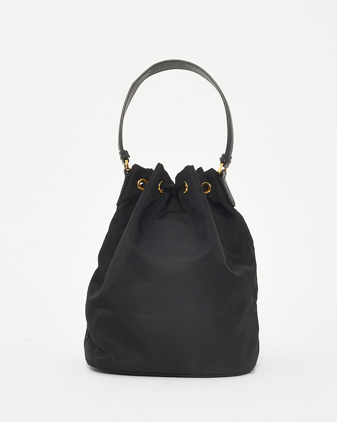 Prada Black Re-Nylon Duet Bucket Bag