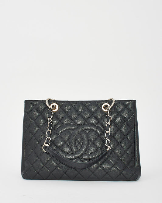 Sac fourre-tout GST matelassé caviar noir Chanel