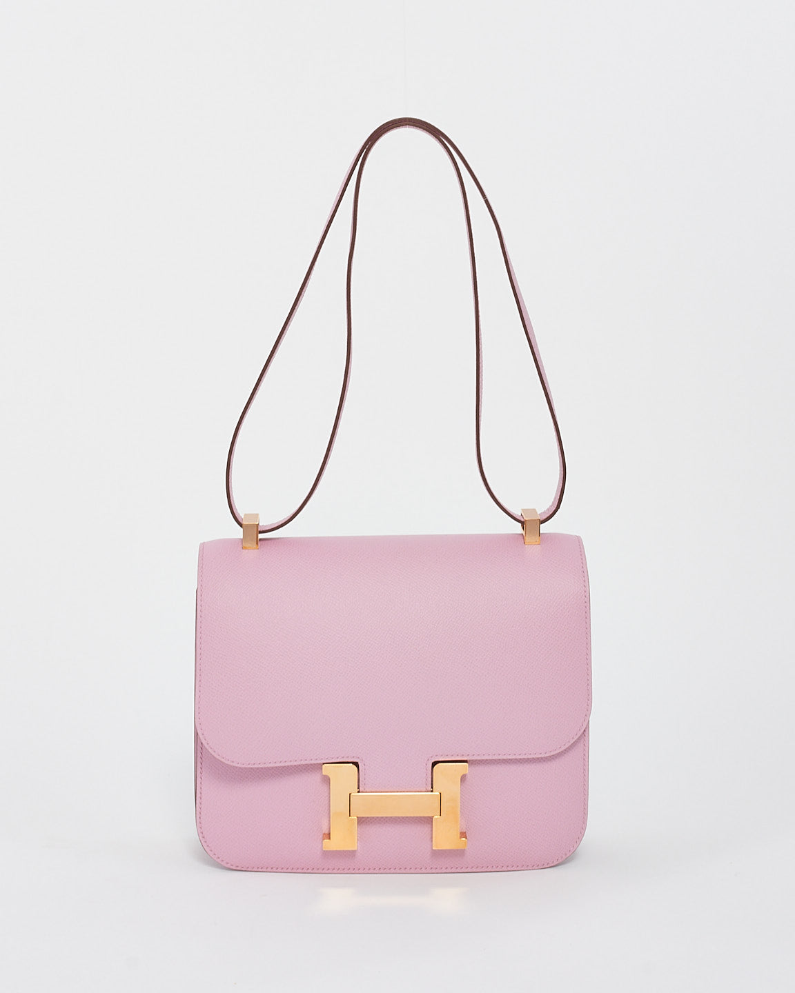 Hermès Mauve Sylvestre Epsom Constance 24 Rose Gold Hardware