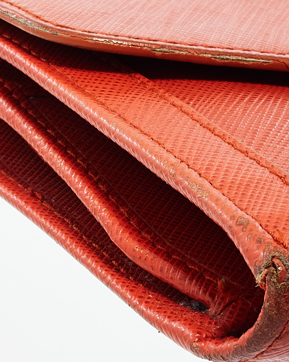 Salvatore Ferragamo Red Leather Long Wallet