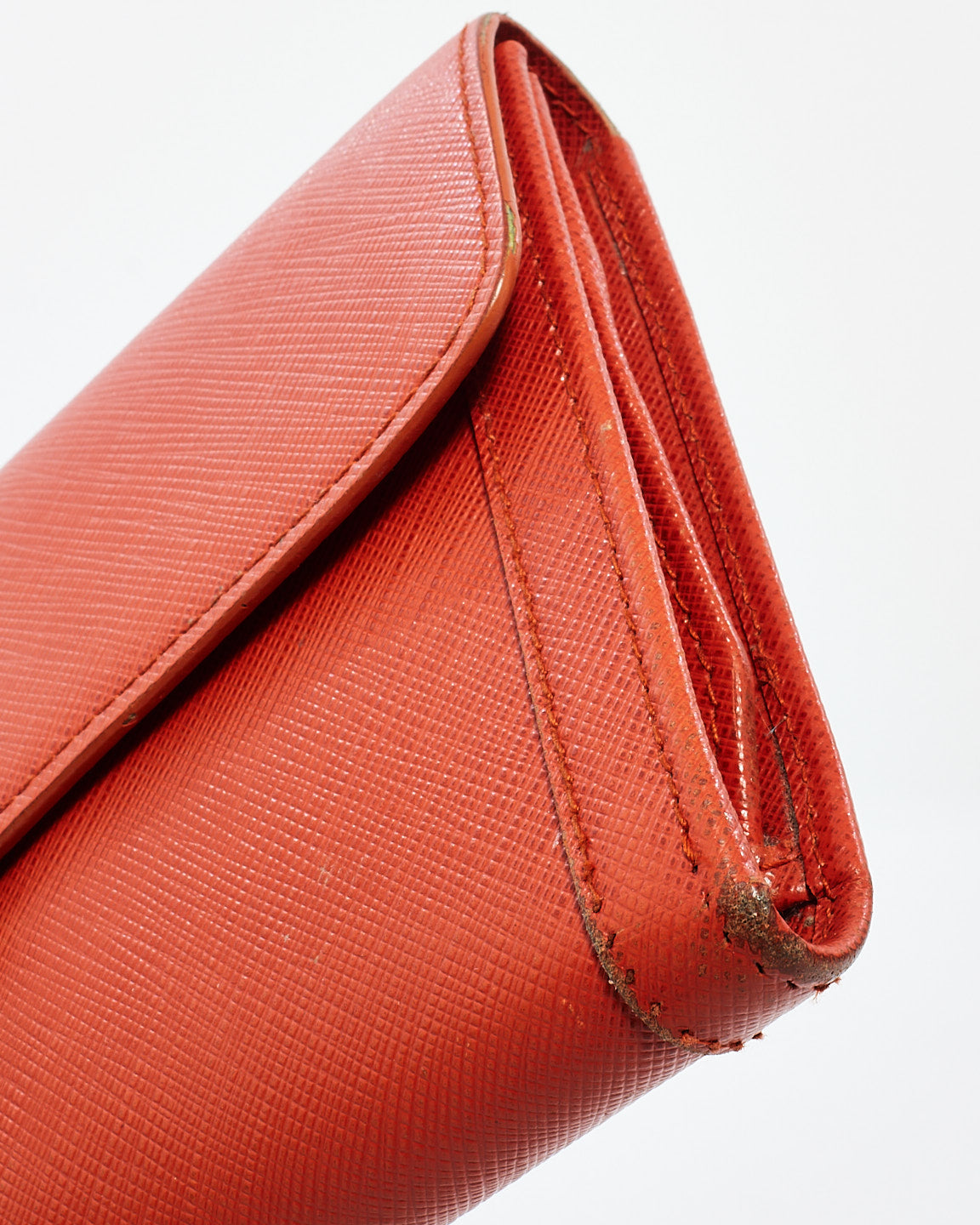 Salvatore Ferragamo Red Leather Long Wallet