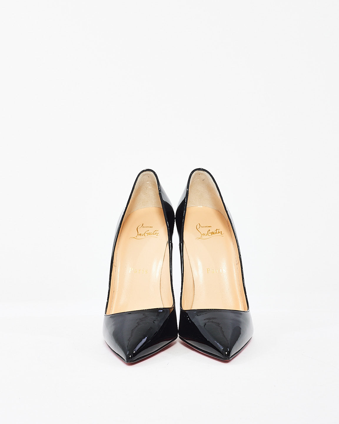 Christian Louboutin Black Patent Leather So Kate Pumps - 37.5