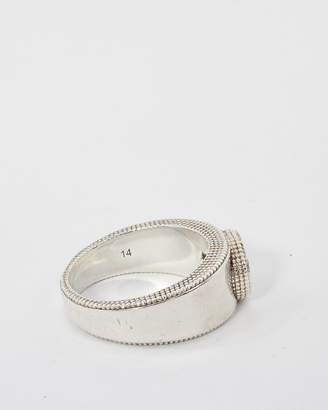 Gucci Silver Interlocking GG Ring - 14