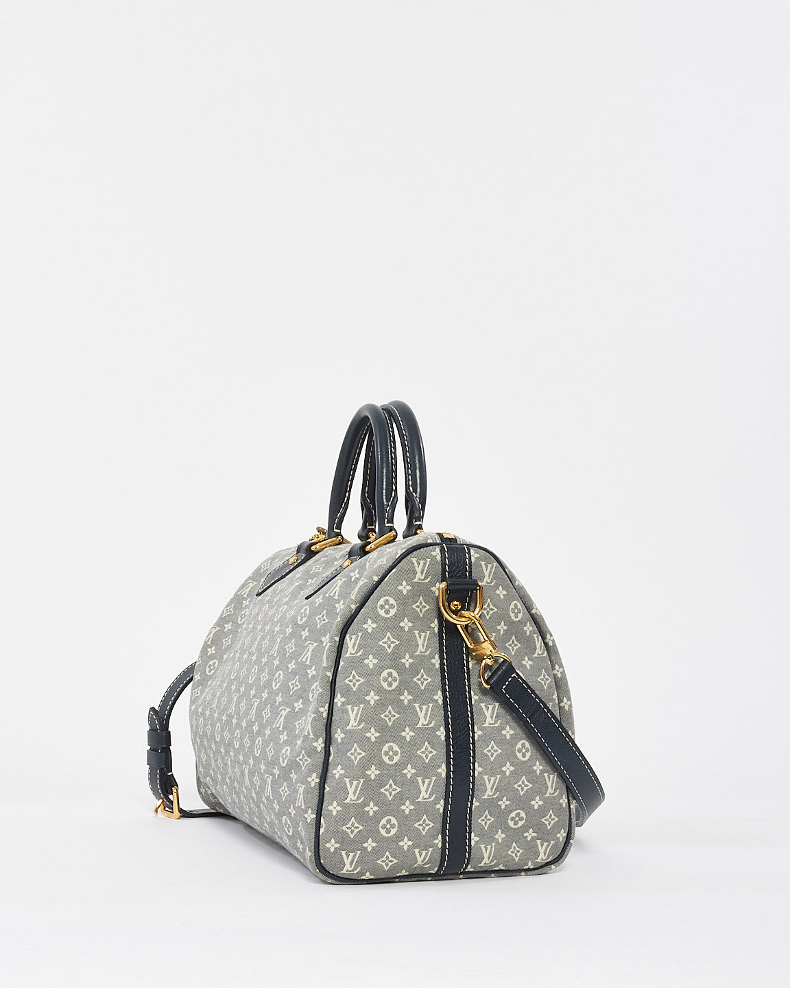 Louis Vuitton Blue Monogram Min Lin Canvas Speedy Bandoulière 30 Bag