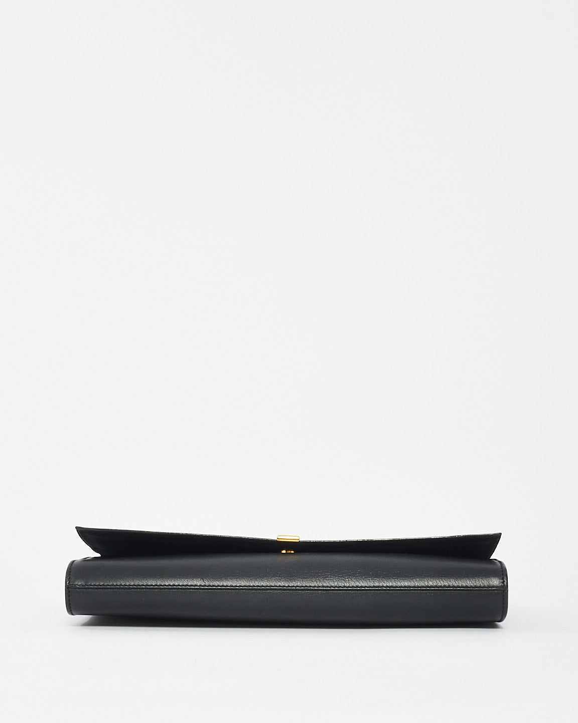 Saint Laurent Black Leather Classic Y Ligne Clutch