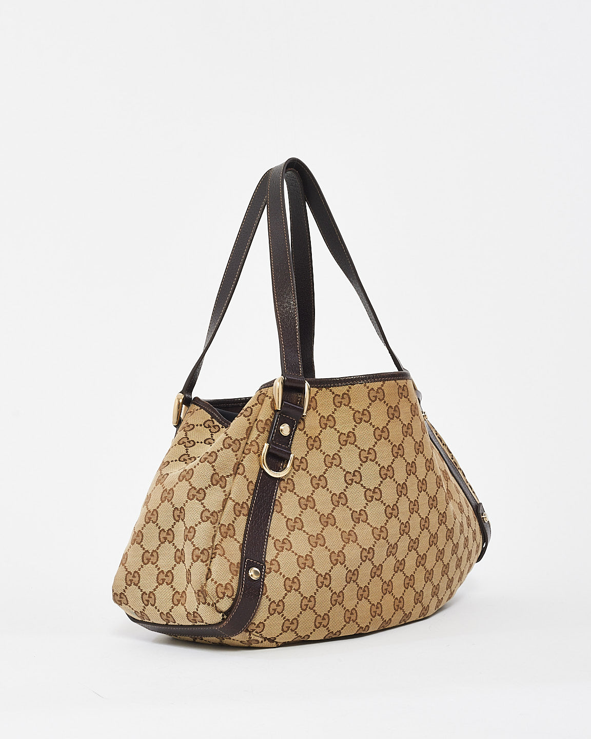 Gucci Brown Monogram GG Canvas Medium Abbey Shoulder Bag