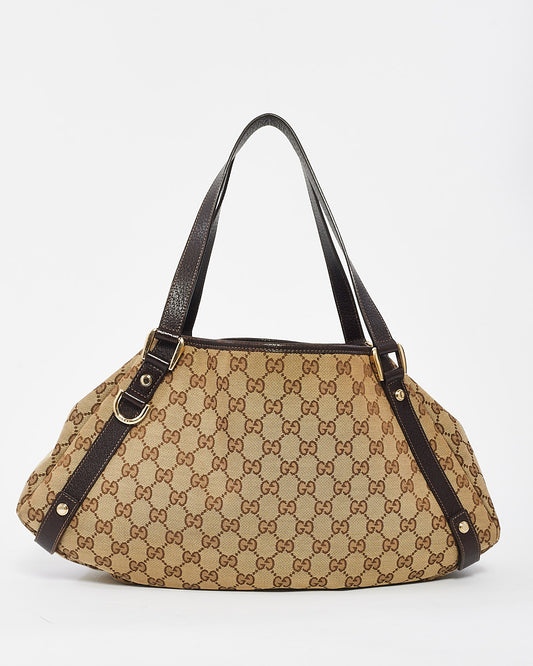 Gucci Brown Monogram GG Canvas Medium Abbey Shoulder Bag