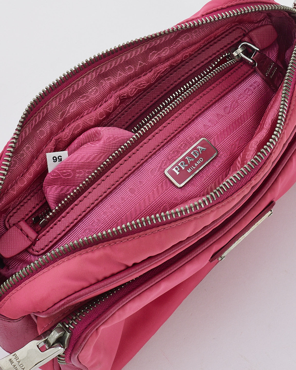 Prada Pink Nylon Crossbody Camera Bag