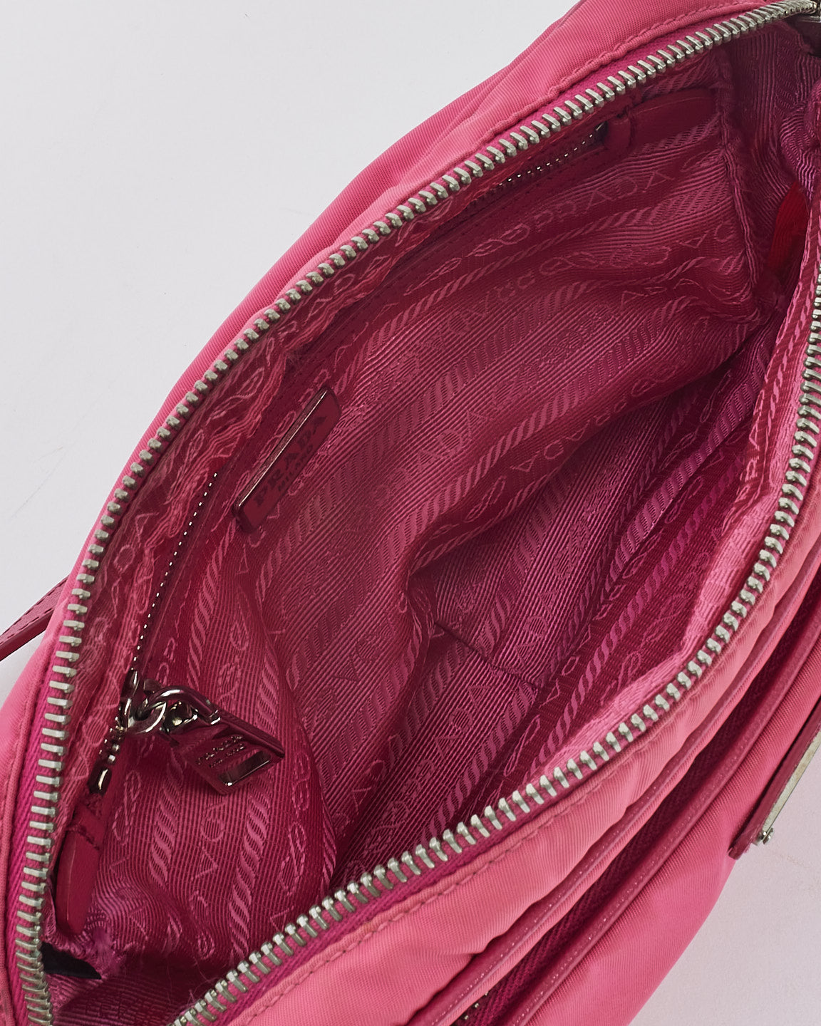 Prada Pink Nylon Crossbody Camera Bag