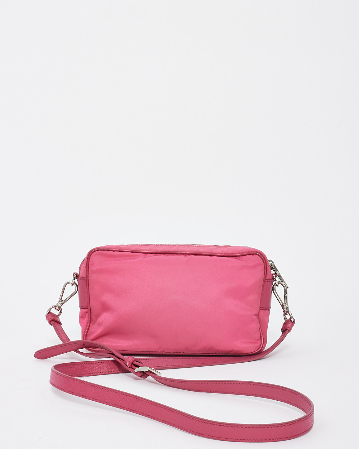 Prada Pink Nylon Crossbody Camera Bag