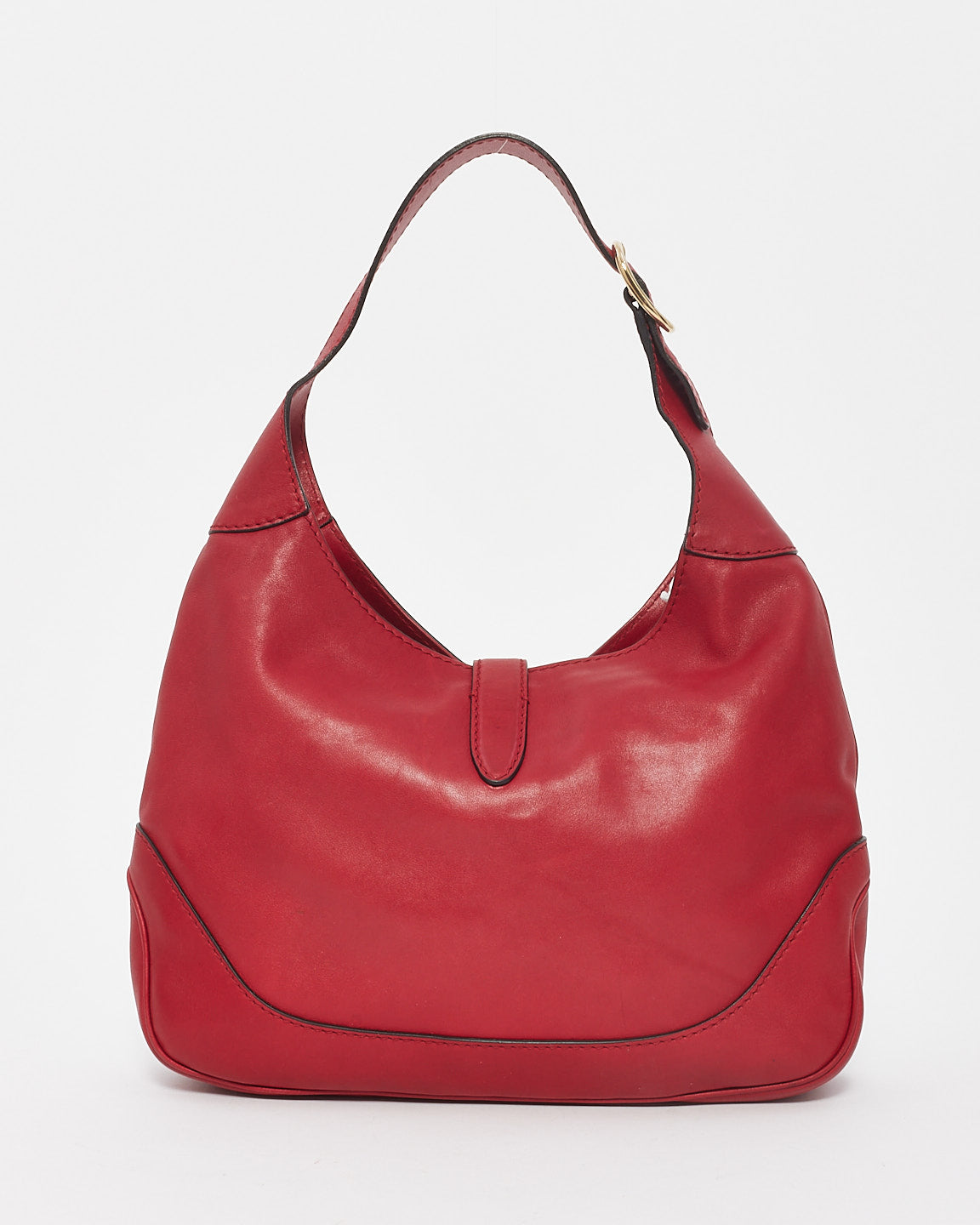 Gucci Red Leather 1961 Jackie Hobo Bag