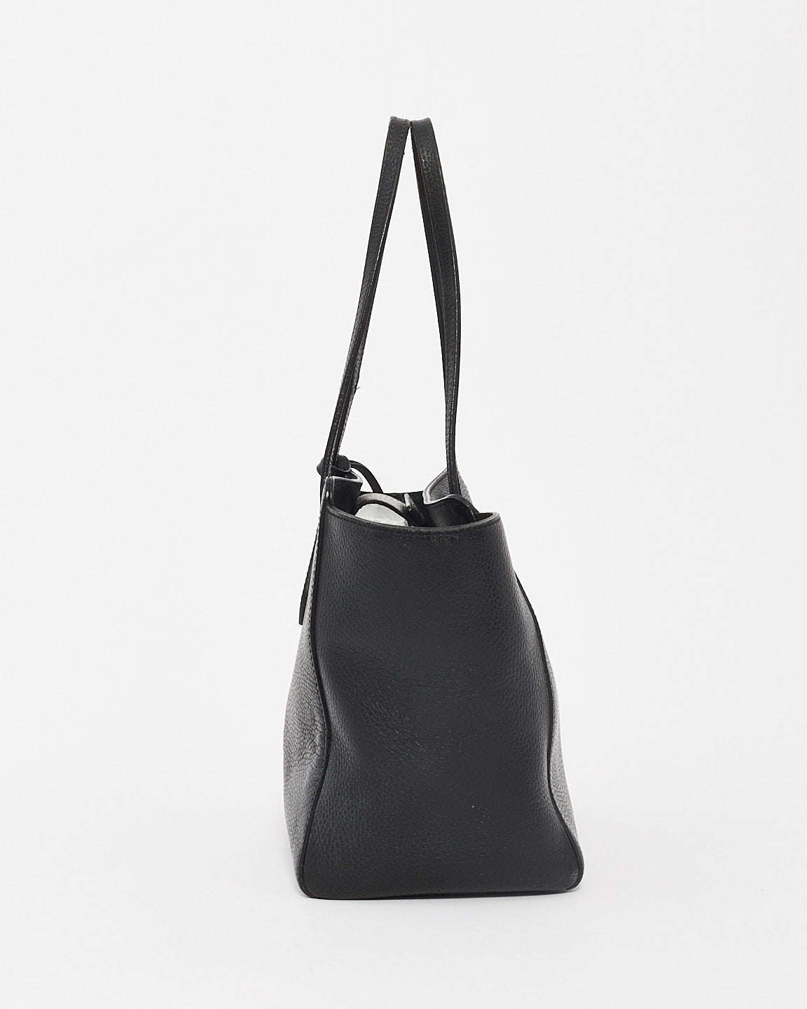 Petit cabas Swing en cuir grainé noir Gucci