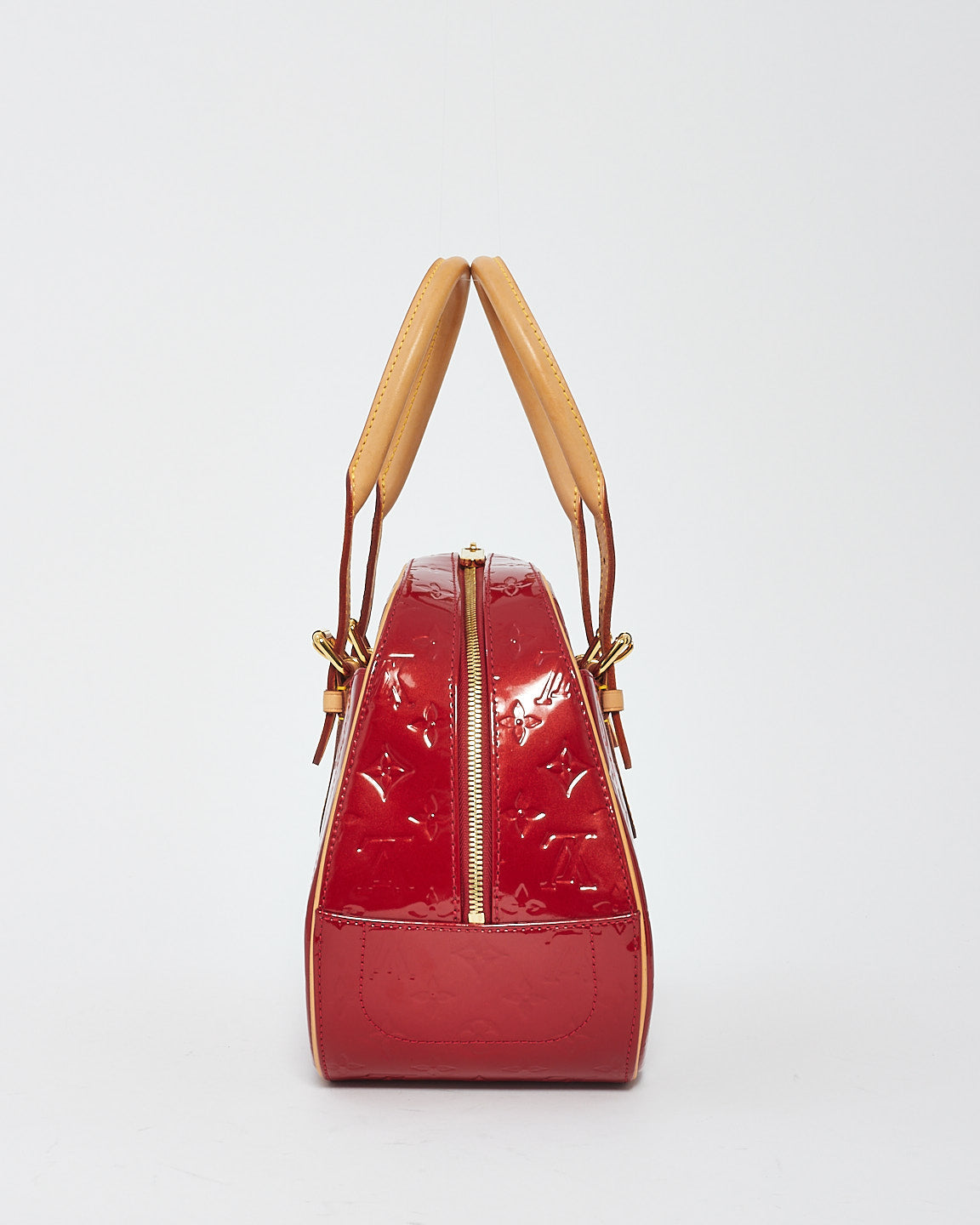 Louis Vuitton Red Pomme D'Amour Vernis Summit Drive Top Handle Bag