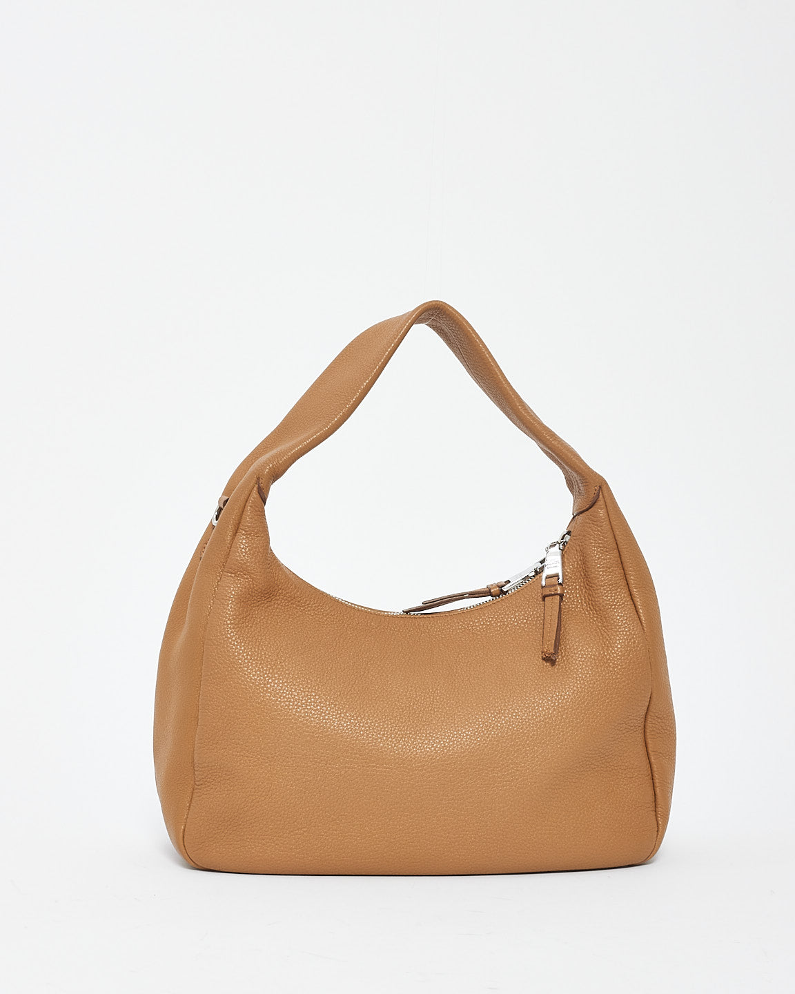 Prada Tan Daino Leather Shoulder Hobo Bag