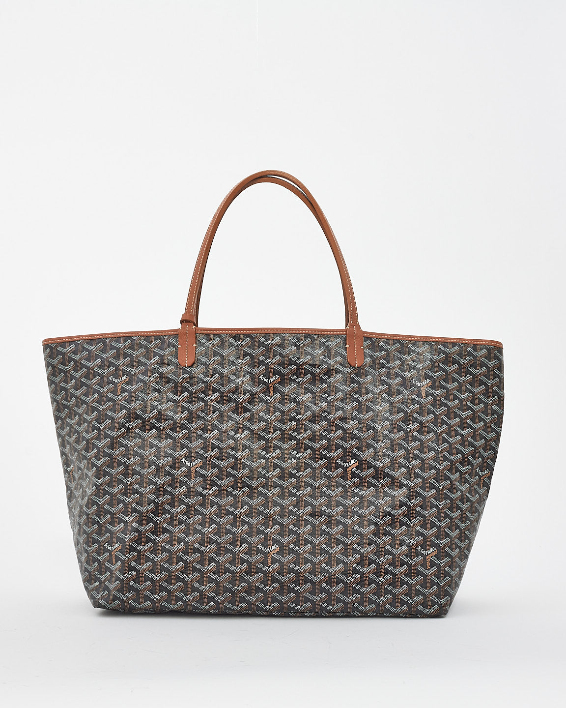 Goyard Black/Tan Canvas Reversible Saint Louis GM Tote Bag