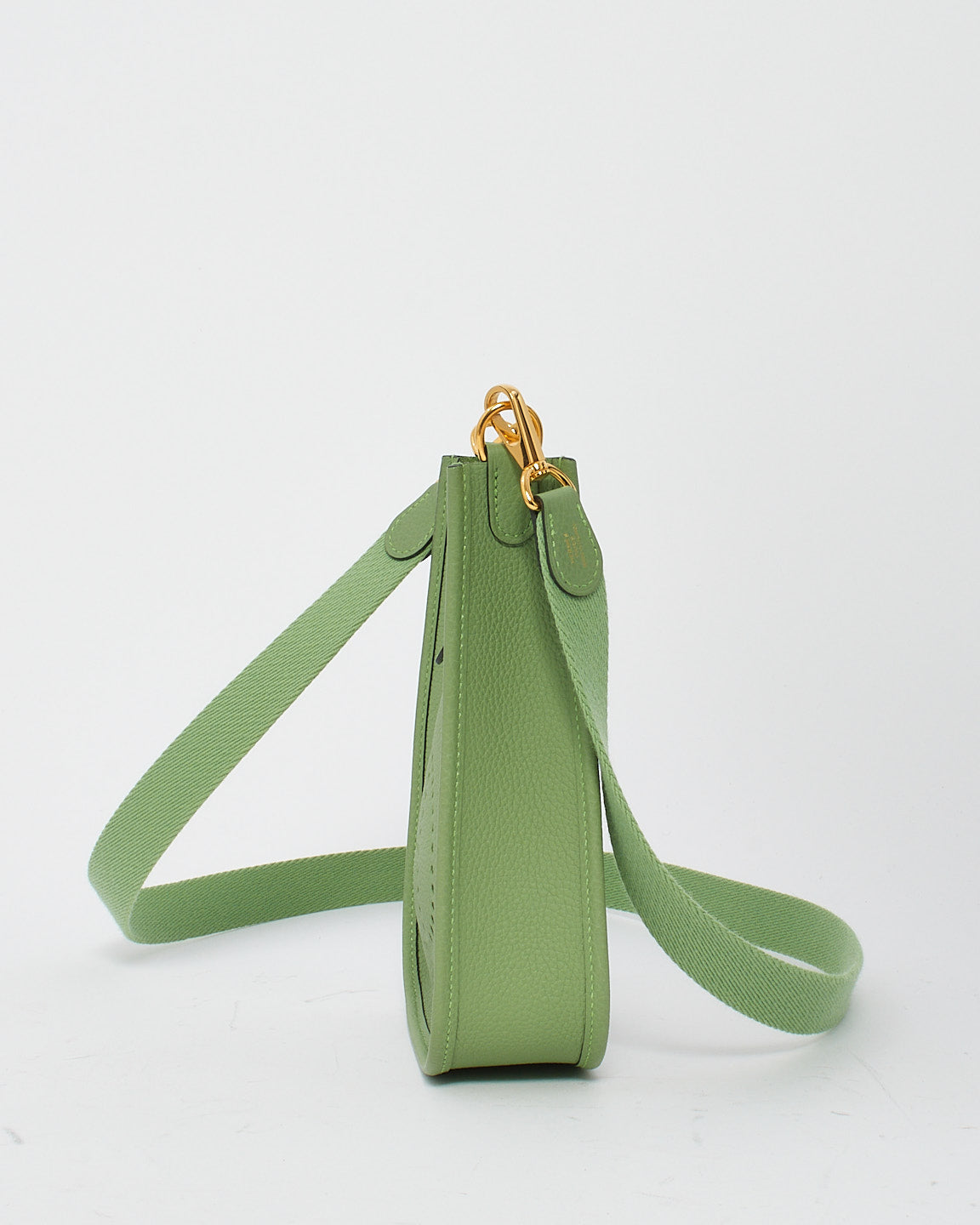 Hermès Vert Criquet Taurillon Maurice Leather Evelyne TPM