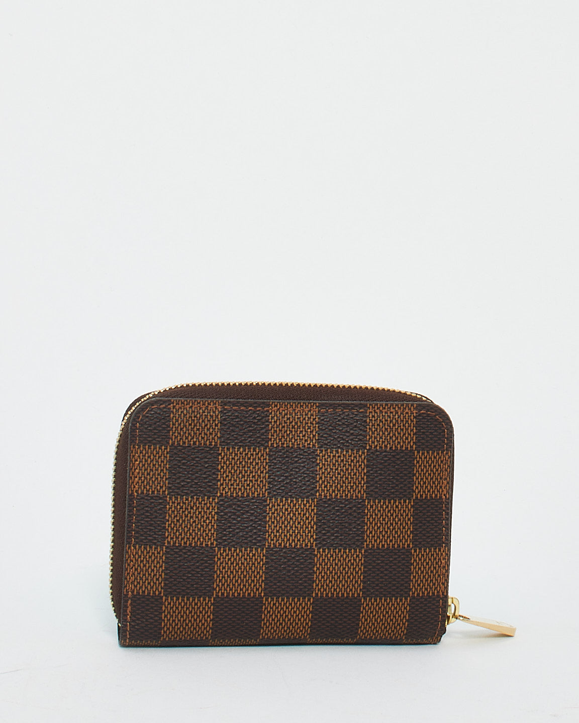 Portefeuille Zippy en toile Louis Vuitton Damier Ebene