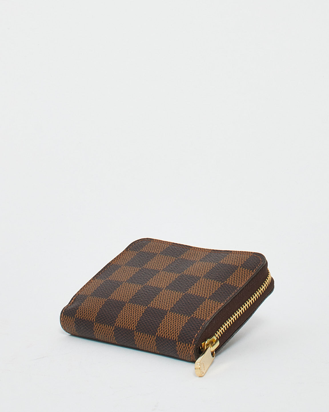 Portefeuille Zippy en toile Louis Vuitton Damier Ebene