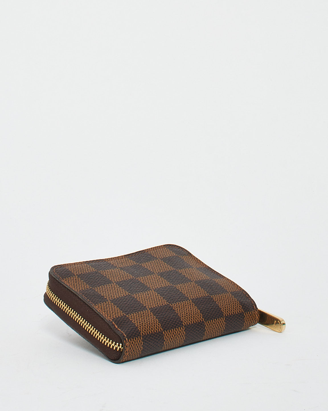 Portefeuille Zippy en toile Louis Vuitton Damier Ebene