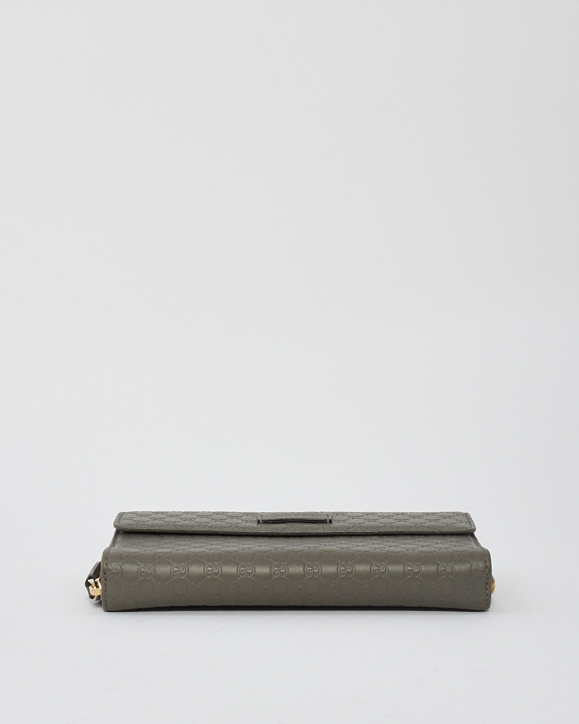 Gucci Grey Leather Microguccissima Continental Zip Wallet