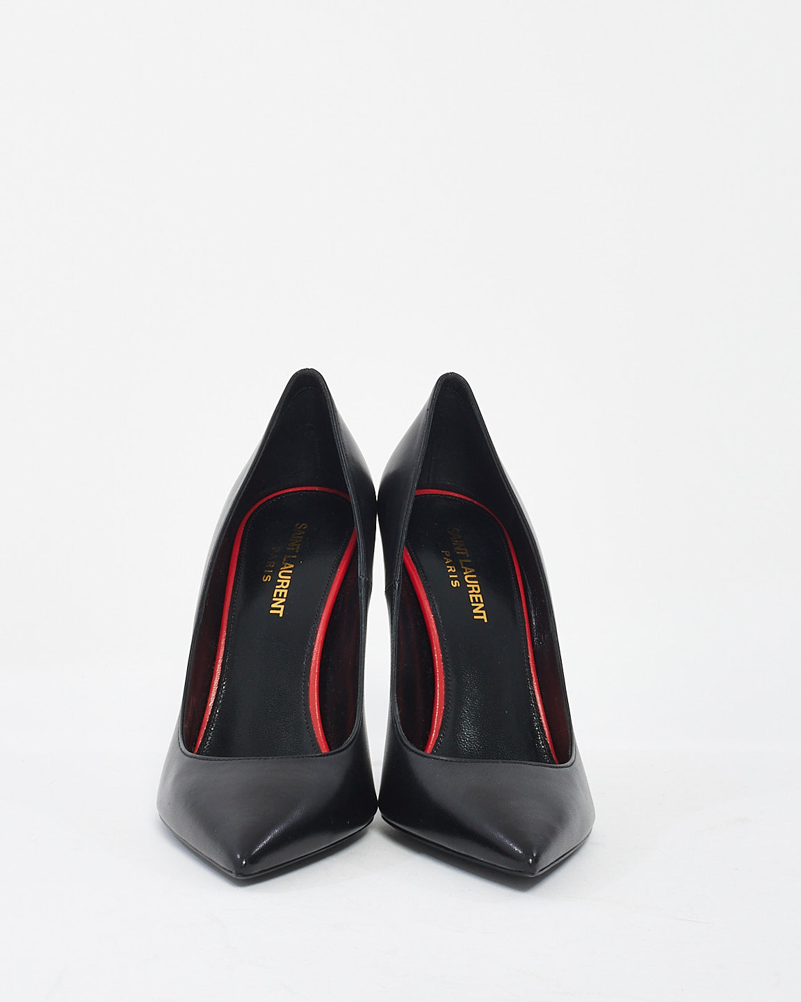 Saint Laurent Black Leather Anja Pumps -39