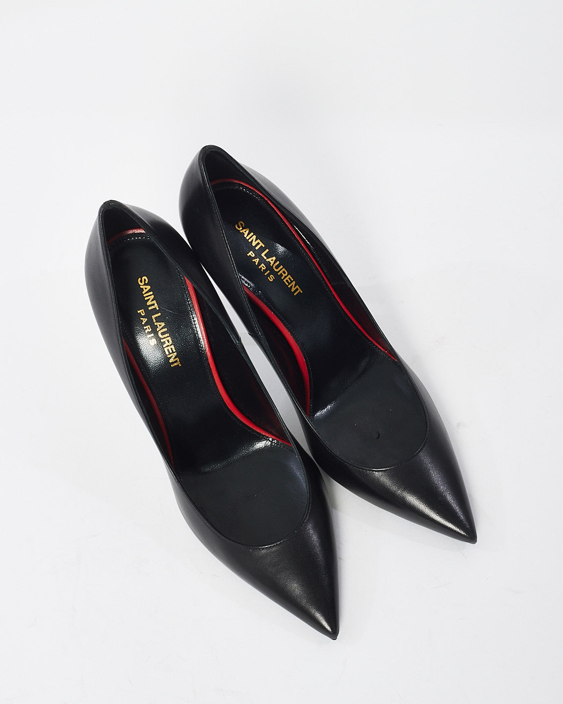 Saint Laurent Black Leather Anja Pumps -39