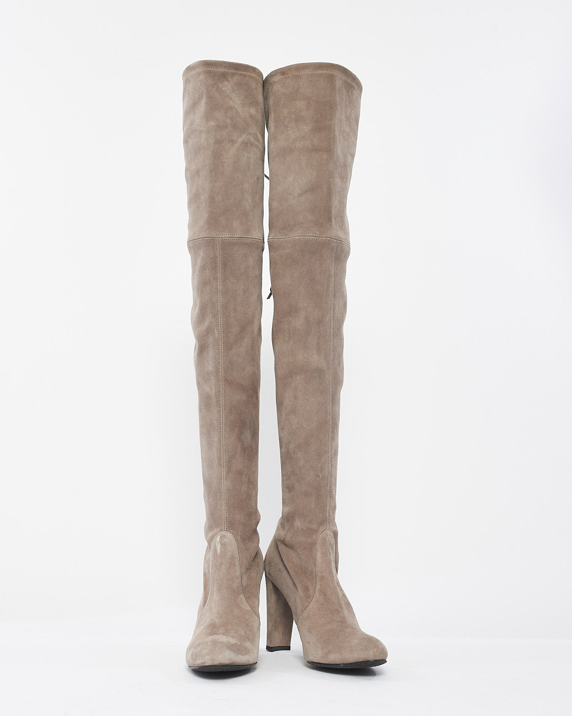 Stuart weitzman shops grey suede over the knee boots