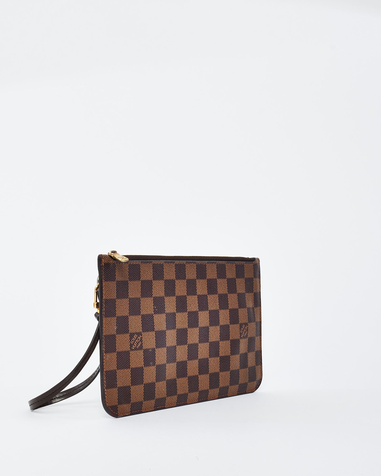 Louis Vuitton Damier Ebene Canvas Wristlet Pouch