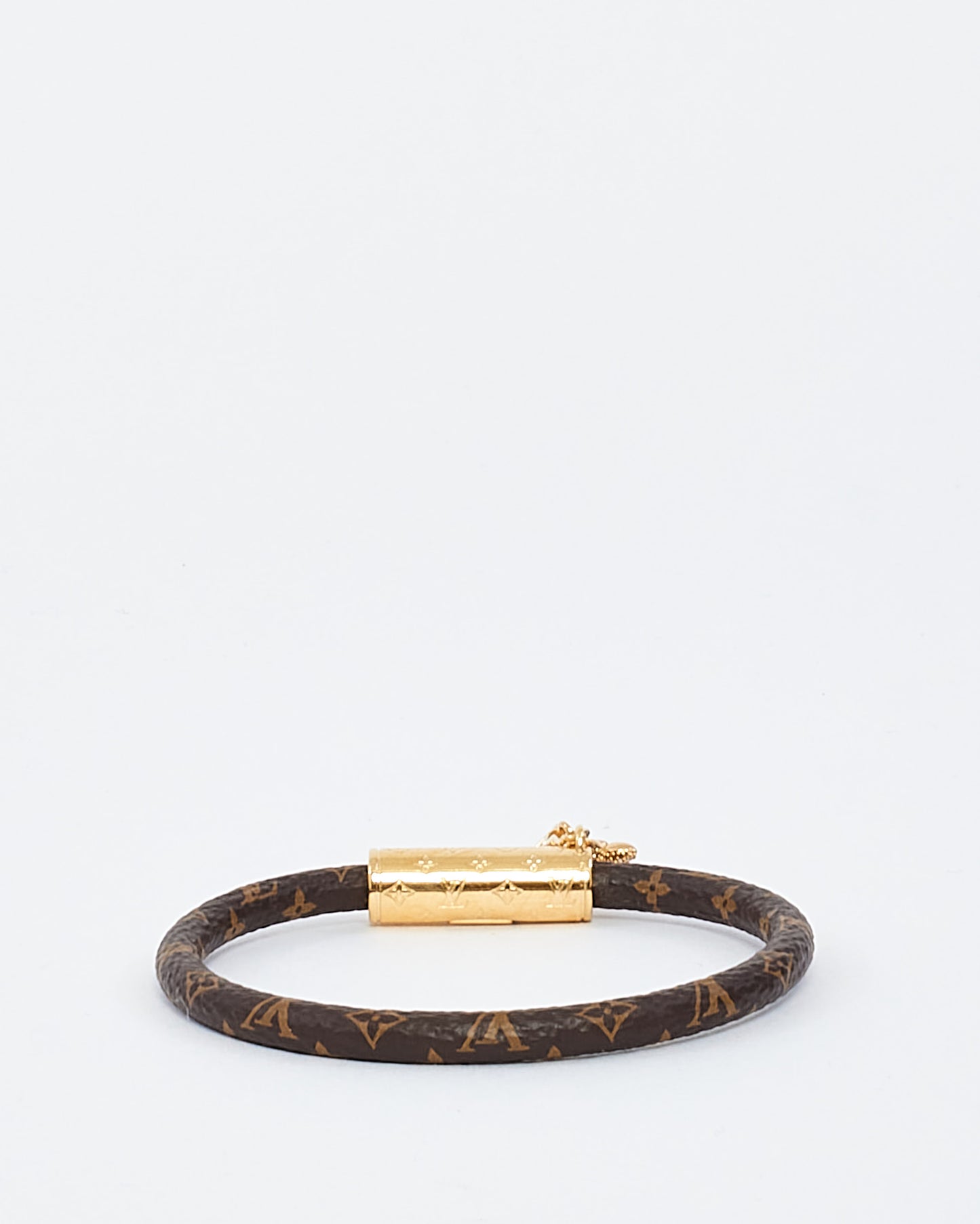 Bracelet en toile monogramme Louis Vuitton avec breloques