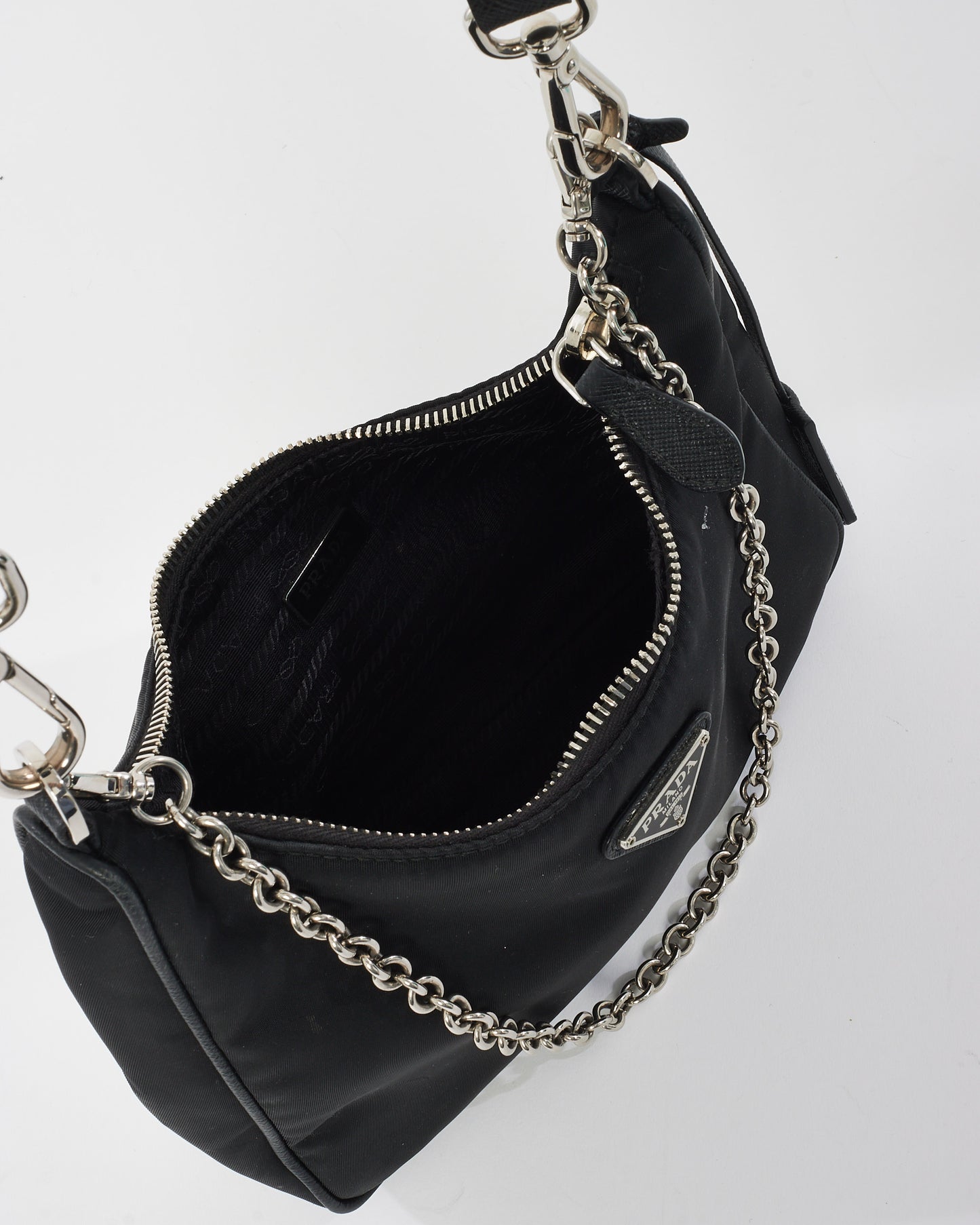 Prada Black Nylon Tessuto Re Edition 2005 Bag