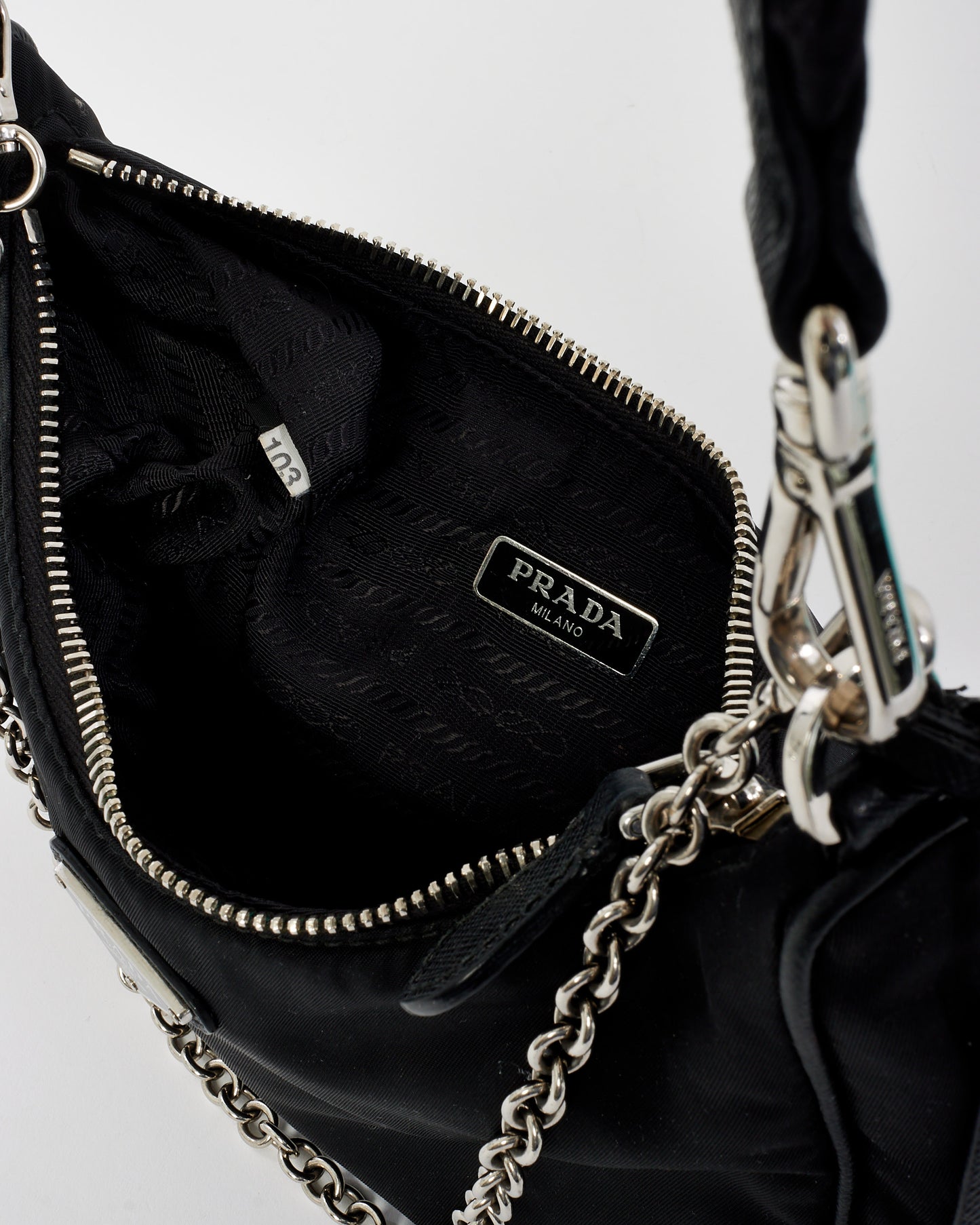 Prada Black Nylon Tessuto Re Edition 2005 Bag