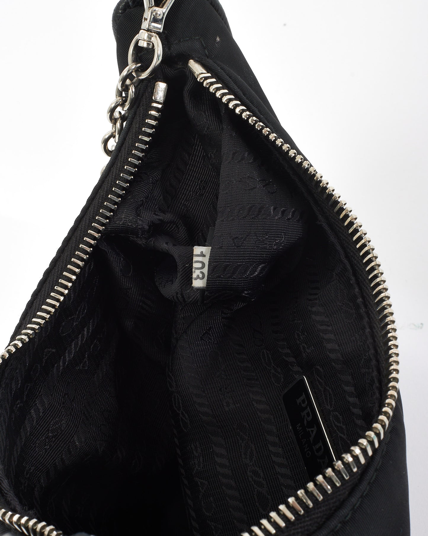 Prada Black Nylon Tessuto Re Edition 2005 Bag