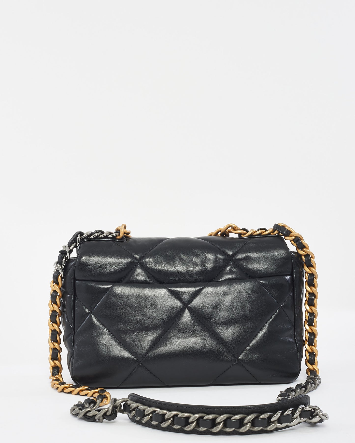 Chanel Black Quilted Leather Medium 19 Shoulder Bag