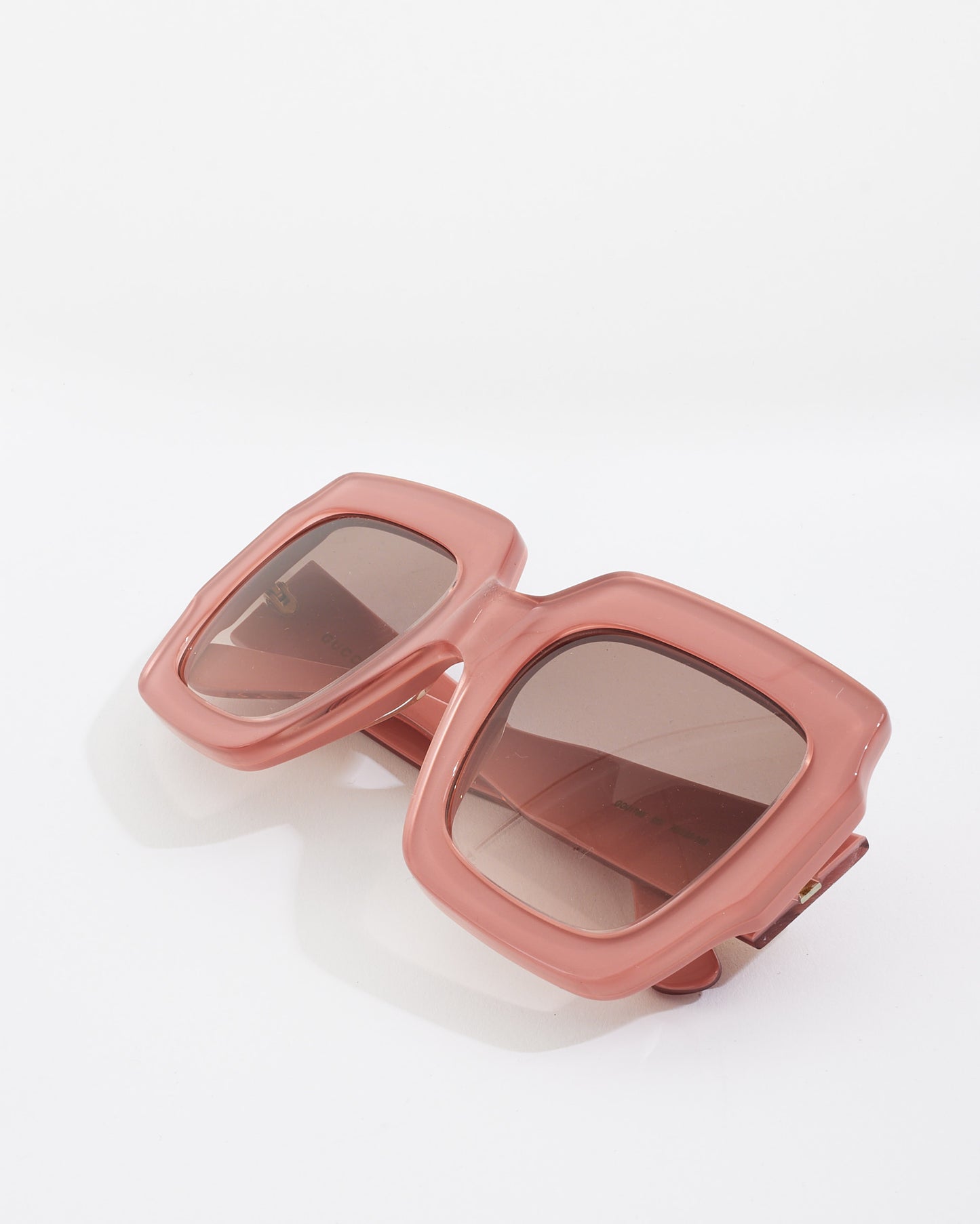 Gucci Pink Acetate Square Frame Sunglasses GG0178S