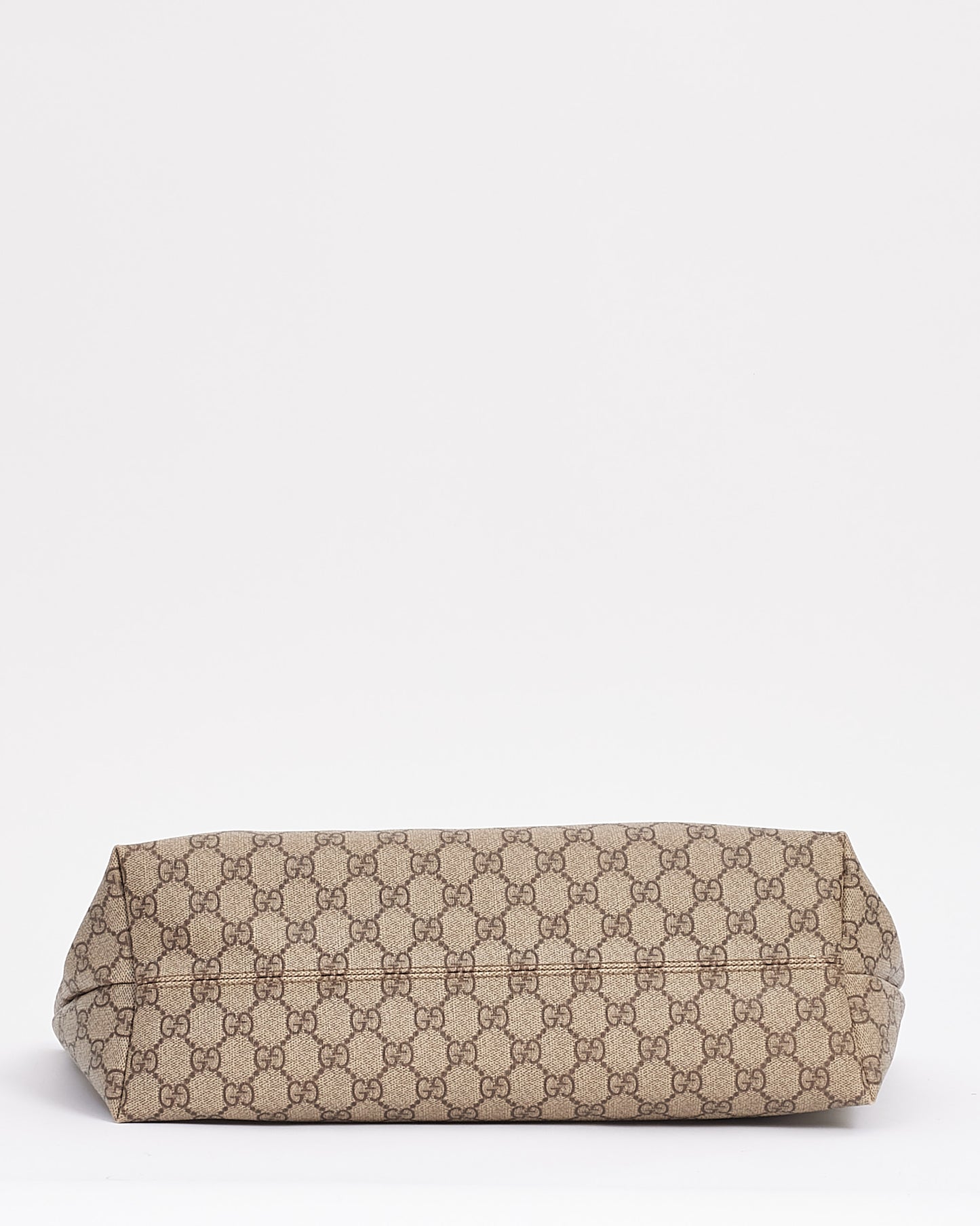 Gucci Brown Monogram GG Coated Canvas Zipper Tote Bag