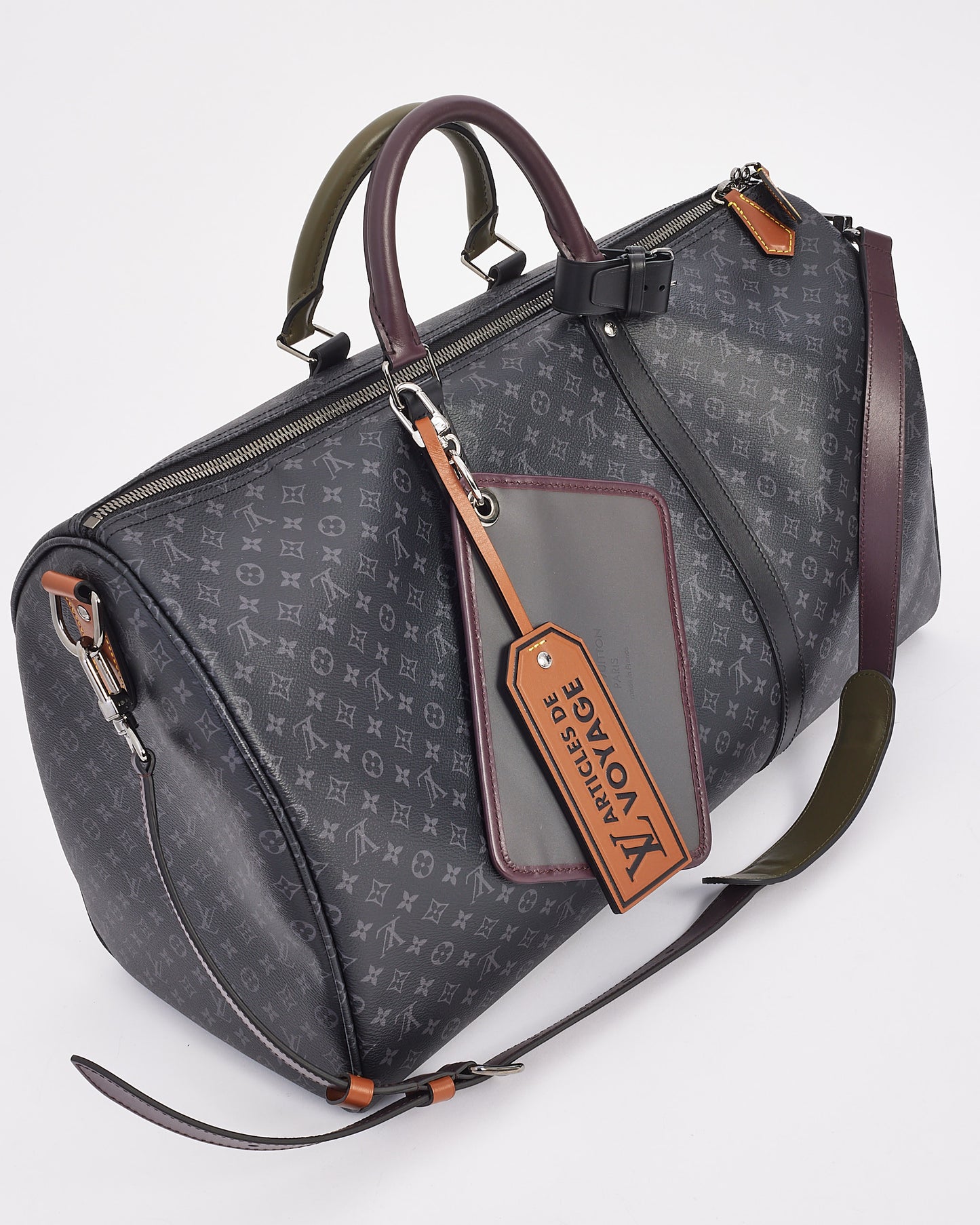 Louis Vuitton Monogram Eclipse Article De Voyage Keepall 50