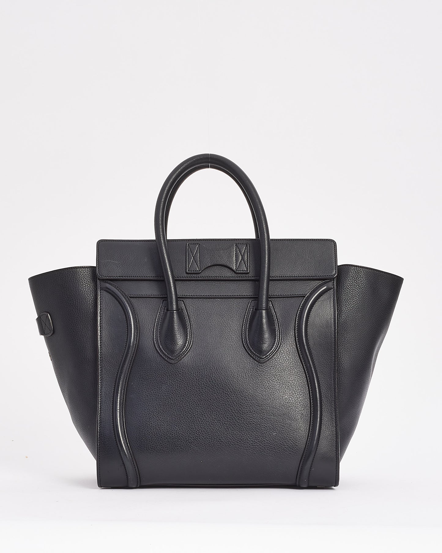 Celine Black Leather Mini Luggage Tote