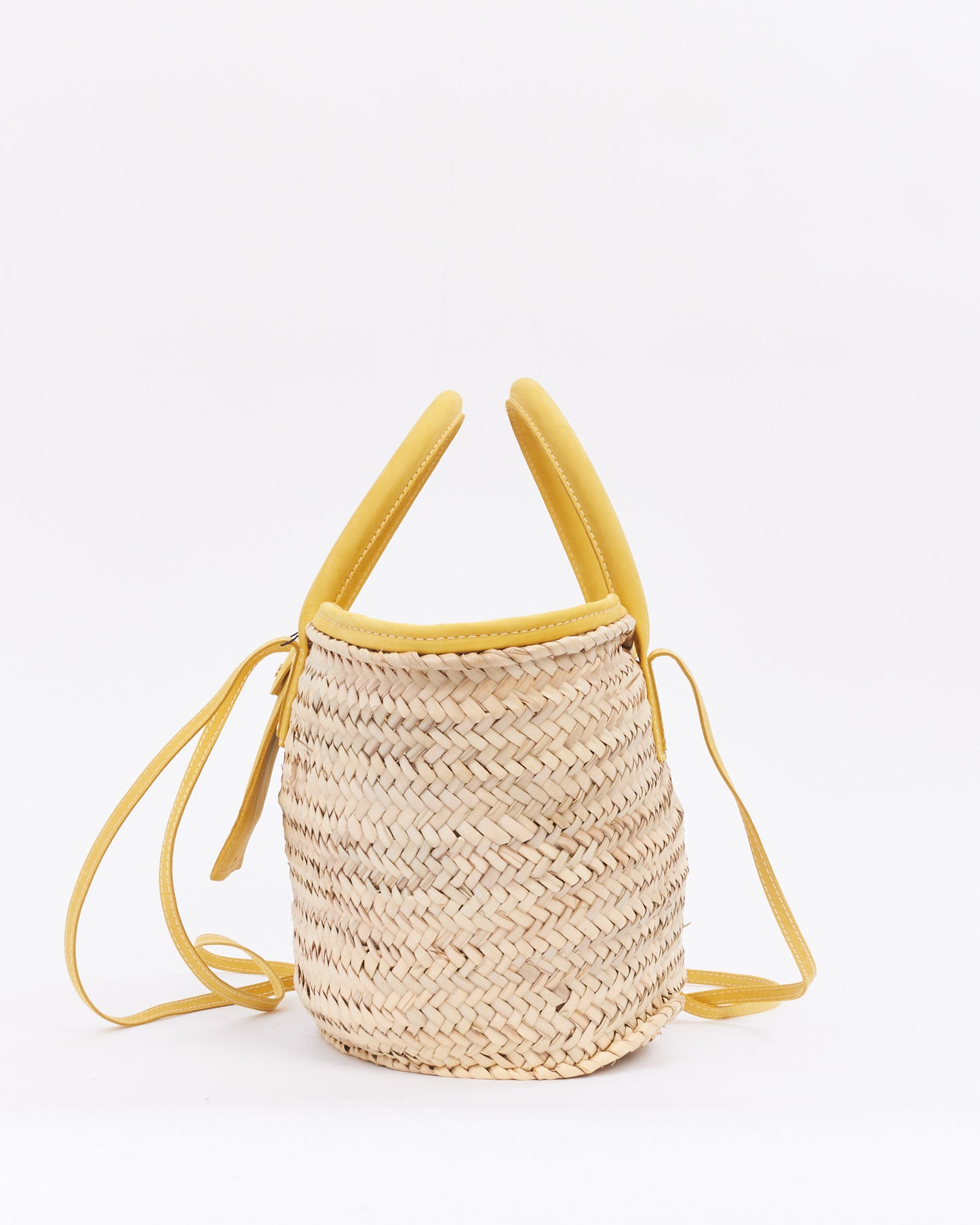 Jacquemus Cabas beige et jaune Le Raphia 'Le Panier Soli'